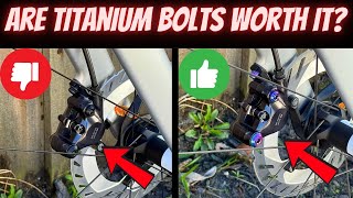 I replaced EVERY Bolt with TITANIUM Bolts...... Here's what happened.