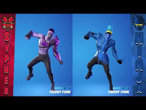 Showcasing my best emotes! Ninja Skin vs SypherPk Skin