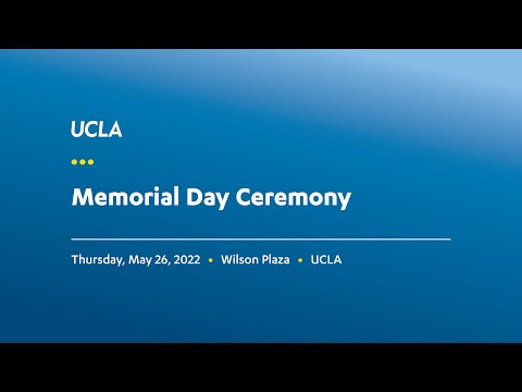 UCLA Memorial Day Ceremony