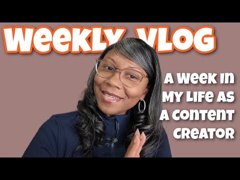 🎥 Welcome To My First Weekly Vlog! | A Week in the Life of a Content Creator 🍿📸