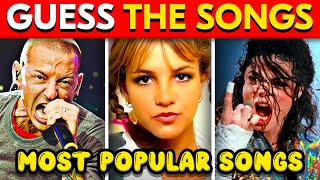 GUESS 50 Most Popular Songs| Guess The Song | Music Quiz