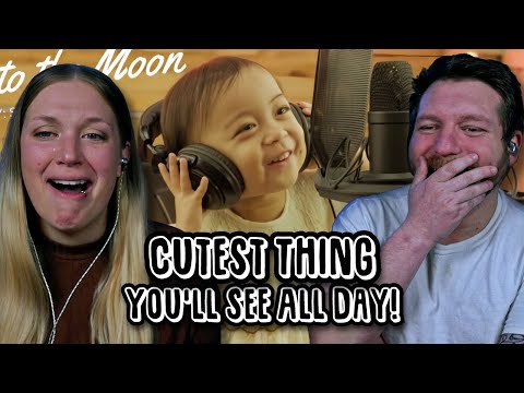 THE CUTEST Little 2 Year Old Filipina Sings FLY ME TO THE MOON Reaction