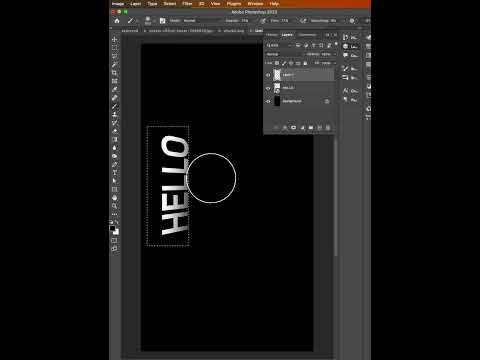 Create Perspective Text Effect #photoshoptricks #shorts