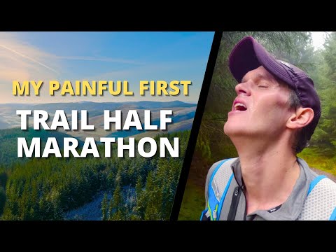 My painful first trail half marathon | Glentress race vlog