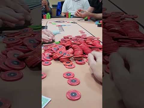 Pushing ALL THE CHIPS On The Poker Table! #poker #pokervlog #shorts