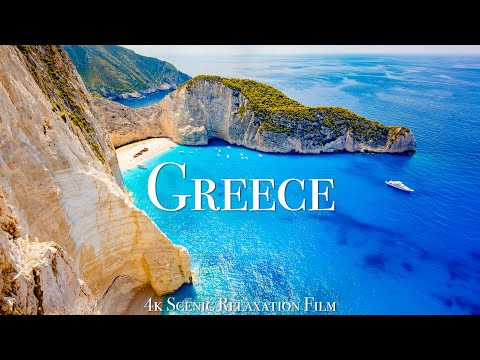 Greek Islands 4K - Scenic Relaxation Film with Calming Music