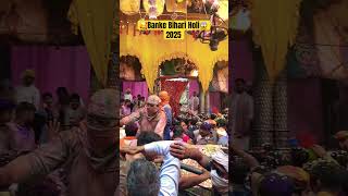 Banke Bihar Temple Holi 2025 Vrindavan #bankebihari #holi2025 #holi #vrindavanholi2025 #vrindavan