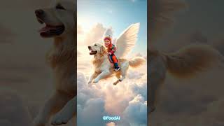 Magical Kids Adventure 2025 #KidsAdventure #WingedGoldenRetriever #CloudscapeMagic