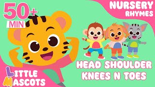 ✨Head Shoulder Knees and Toes + Months Of The Year + more Little Mascots Nursery Rhymes & Kids Songs