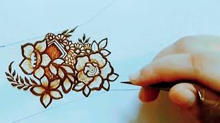 Mehndi designs | Very Beautiful Floral Arabic Mehndi Design | Simple Henna Design | @TaisHenna