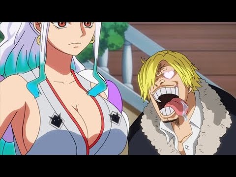 11 SCENES where Sanji almost died when he saw a woman in One Piece