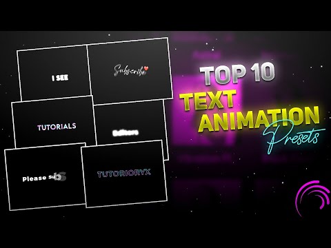 Top 10 alight motion text animation presets | xml text | text alight motion preset download free