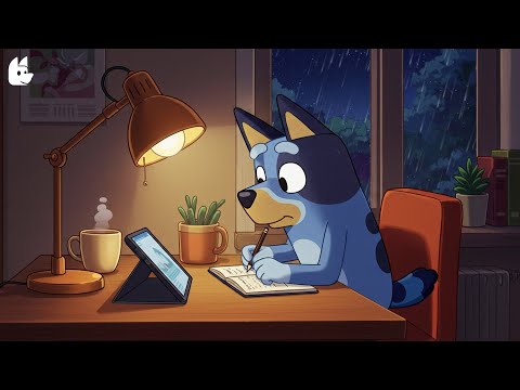 Lofi Beats with Bluey 🌙 Late Night Study and Relaxation [Chill Mix]