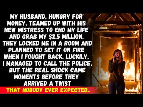 My husband, greedy for money, and his mistress locked me in a room to set it ablaze, but then...