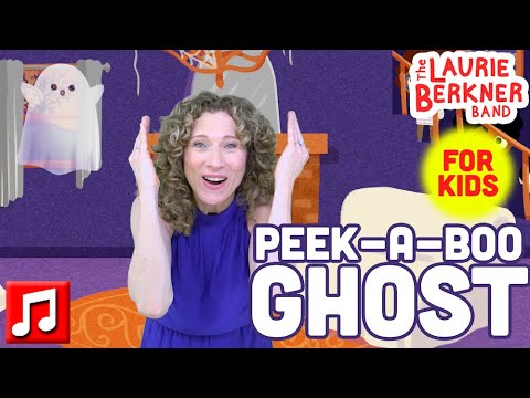 "Peek-A-Boo Ghost" by The Laurie Berkner Band | A Halloween Song for Kids | Games for Kids