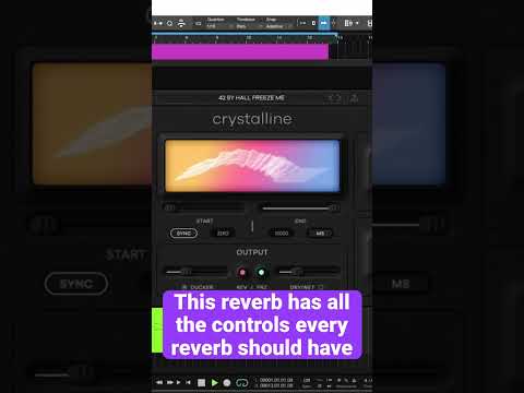Create an ATMOSPHERE with Reverb Plugin CRYSTALLINE from Baby Audio #mixing #shorts