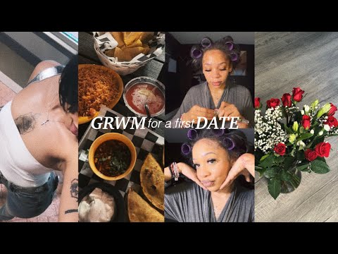 GRWM for a first date | makeup, bodycare, chit chat + mini vlog