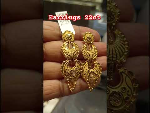 Earrings 22ct😱😱🌈💥🔥💯#earrings #beautifuljewelry #goldjewellerydesigns #necklace #goldesign