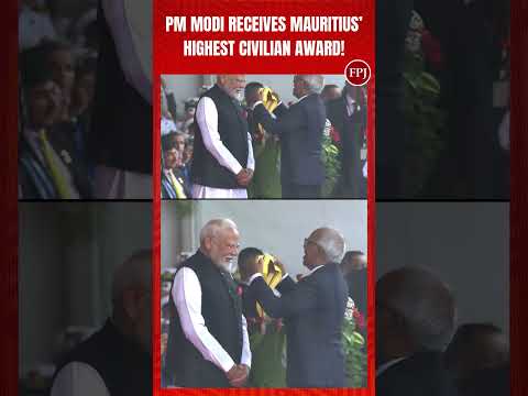 HISTORIC! PM Modi Receives Mauritius' HIGHEST Civilian Award