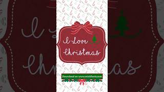 I Love Christmas Typeface by Misti's Fonts #christmas #font #freefonts #handmadefont #typeface