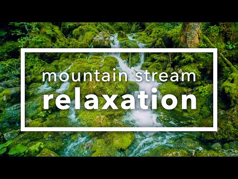 Ultimate Relaxation: Tranquil Mountain Stream with Ambient Nature Sounds — Stunning 4K UHD