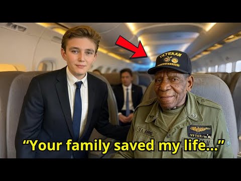 Barron Trump Gives Up First Class Seat For Veteran, Then The Unbelievable Happens!