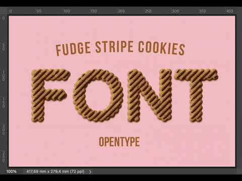 Fudge Stripe Cookies Font