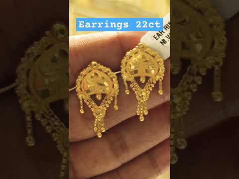 Earrings 22ct#earrings #goldjewellerydesigns #jewellery #goldjewellery #goldjewelry #youtubeshorts