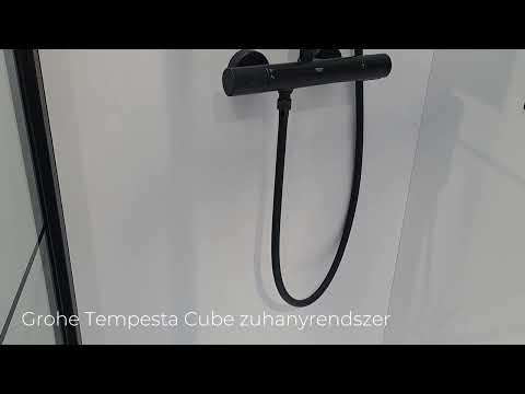 Grohe Tempesta Cube zuhanyrendszer 250 THM Shower System WS8 fekete