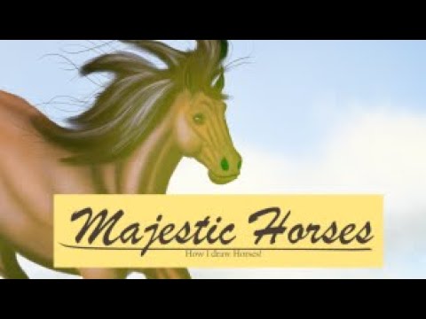 Majestic Horses - (2024) Drawing Animals - Speed Paint