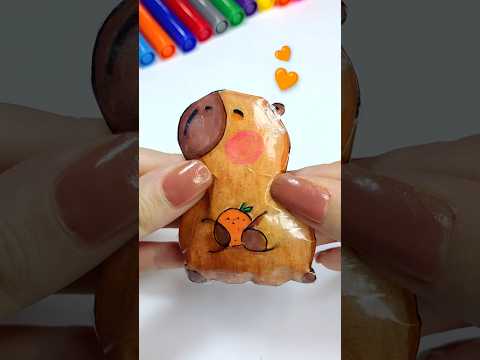 DIY Capybara Paper squishy #squishy #papercraft #diy #shorts #youtubeshorts