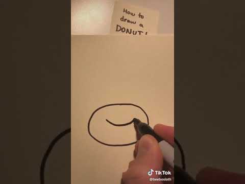 How to draw a donut