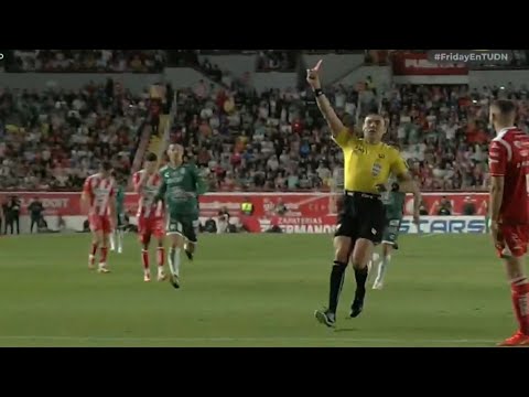 Alejandro Andrade Tarjeta Roja 🟥 | Necaxa vs Club Leon 2-1 | Resumen | Liga MX 24/25