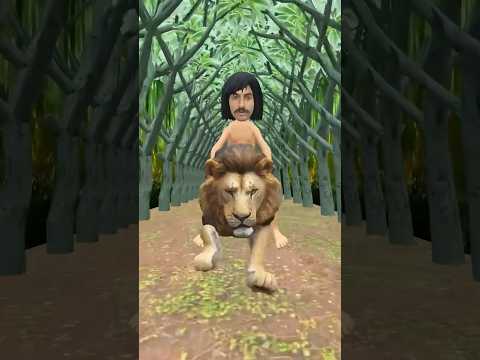 Ai Generated Lion 🦁 Ride #lion #funnyclips