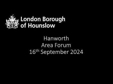 Hanworth Area Forum 16 September 2024