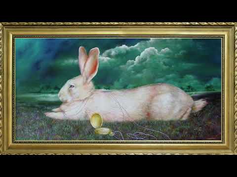 EASTER BUNNY FREE TV ART WALLPAPER SCREENSAVER BACKGROUND VINTAGE FRAMED SAMSUNG TV ART SPRING 3HRS