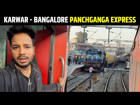 16596 Panchganga express Murdeshwar to Bangalore journey * Diesel route Experience *