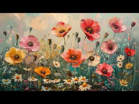 Vintage Wildflower Floral Free Tv Art Wallpaper Screensaver Home Decor Samsung Oil Painting Digital