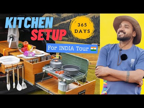 Car Kitchen Setup For All India Road Trip | Camping Setup | @tatamotors  @decathlon_india