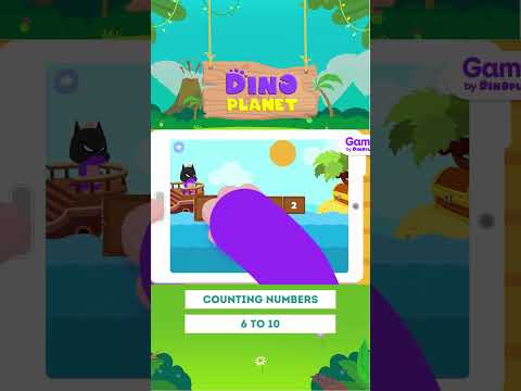 Learn how to write numbers | ✍️ Tracing numbers 6 - 10: Treasure hunting game | DINO Cartoon Class