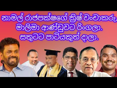 නාමල් රාජපක්ෂගේ ක්‍රිෂ් වංචාකරු,මාලිමා ආණ්ඩුවටත් රිංගලා.සතුටට පාටියකුත් දාලා.2025.01.20.