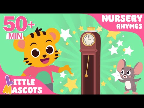 Hickory Dickory Dock ✨ | Animals Songs + more | Little Mascots Nursery Rhymes & Kids Songs