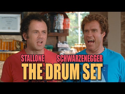 Arnold Schwarzenegger and Sylvester Stallone Star In - The Drum Set