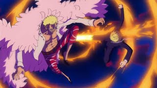 Sanji vs doflamingo , everyone is shocked with sanji (English Sub)