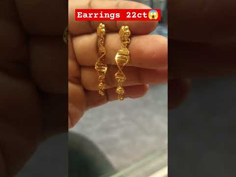 Earrings 22ct😱💥😱#earrings #viralvideo #gold #goldstyle #youtubeshorts #goldjewellery #newgold