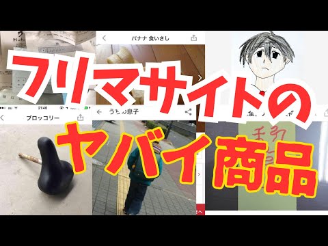 【10分で説明】フリマサイトで実際に出品されていたヤバイ商品60個をサクサク紹介！