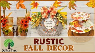 🍂Rustic Fall Decor DIYs | Easy Dollar Tree Fall diys #dollartrediys