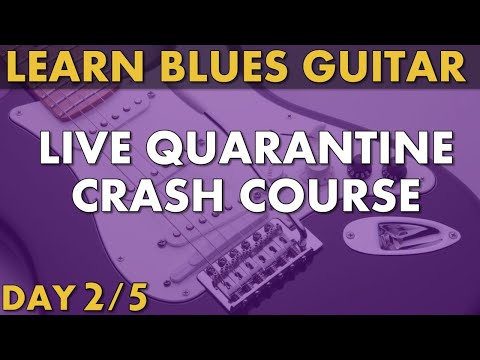 Live Quarantine Lessons - Blues Guitar day 2