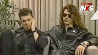 Richard Wilkins, Tim Farriss and Michael Hutchence 1988 | Sign & Share Change.org/InductINXS