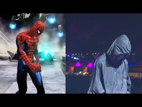 Playboi Carti recreates Spiderman Long time walking meme at Rolling Loud 2021